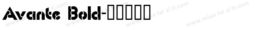 Avante Bold字体转换